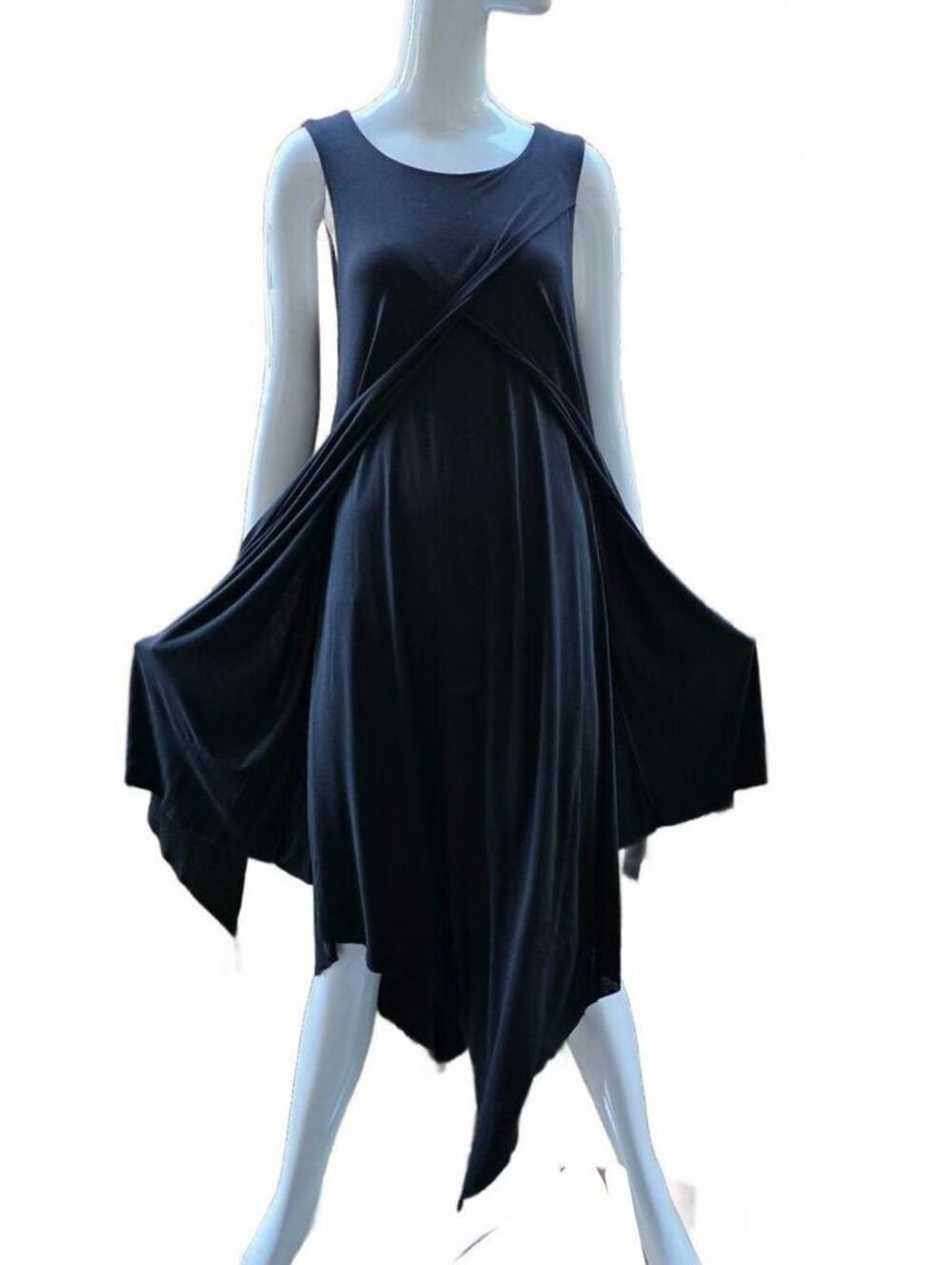 Papillon Black Tulip Hem Dress M Y2K Whimsigoth Elvira Witch Dress